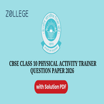 CBSE Class 10 Physical Activity Trainer Question Paper 2026 with Answer Key and Solution Pdf